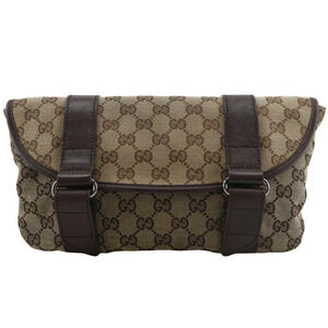 Gucci Waist Bag Body Bum Crossbody Belt GG Canvas Beige